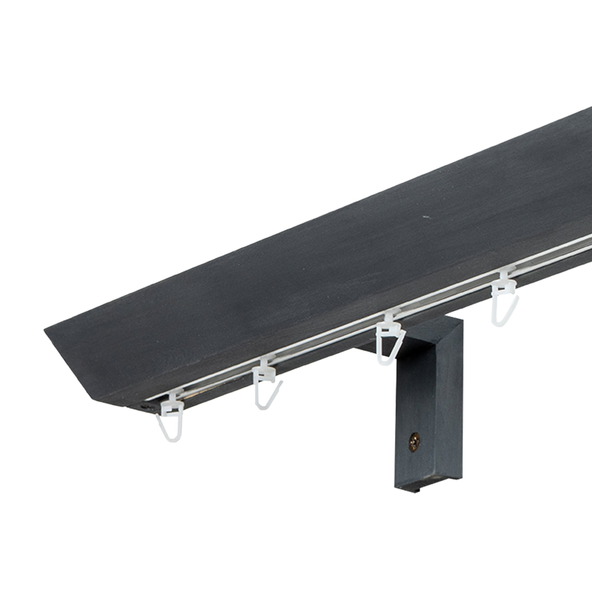 Prémium egysoros fa karnis, falra vagy mennyezetre, alumíniumsínnel Knauern gri_antracit Prémium egysoros fa karnis, falra vagy mennyezetre, alumíniumsínnel Knauern Gri_antracit