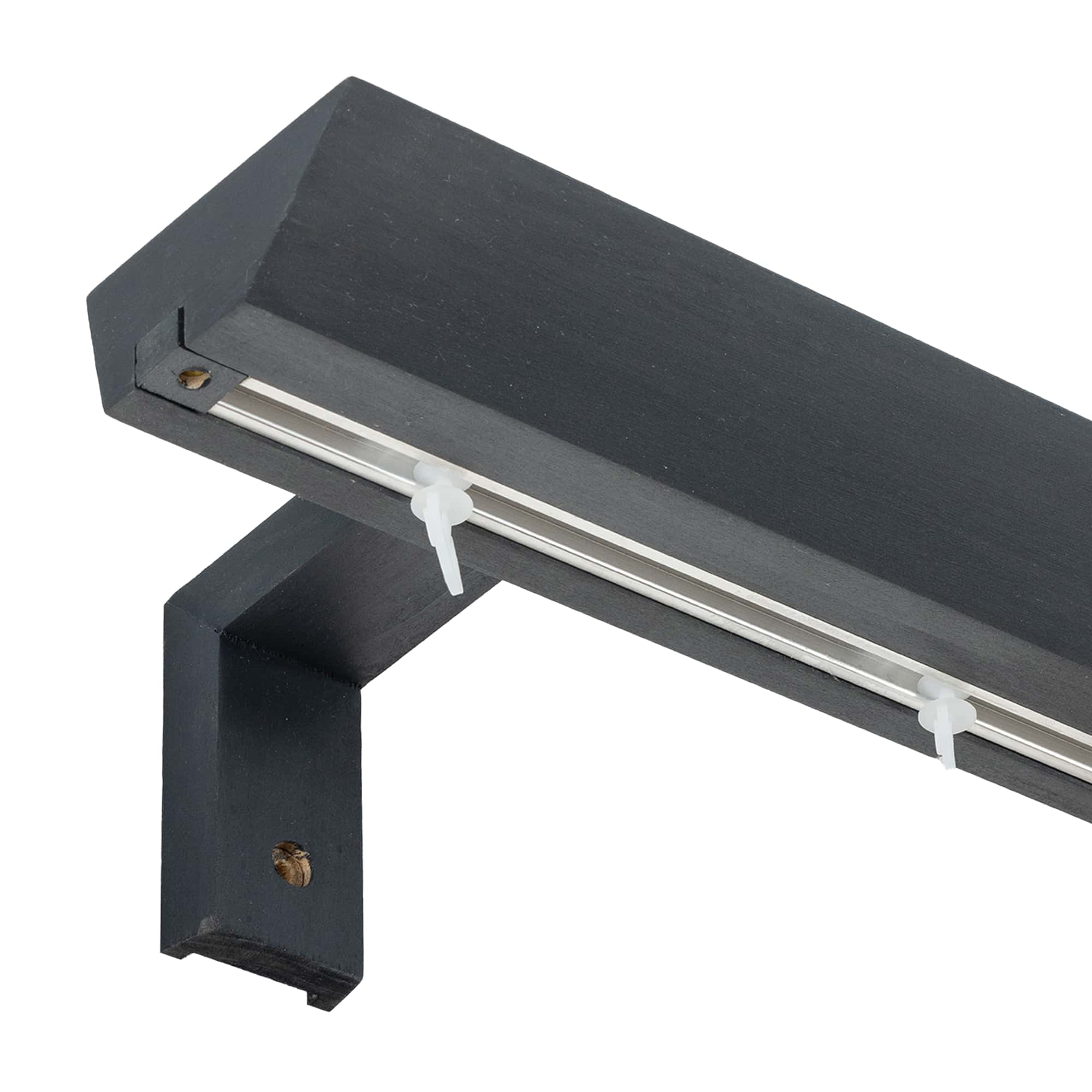 Prémium egysoros fa karnis, falra vagy mennyezetre, alumíniumsínnel Knauern gri_antracit Prémium egysoros fa karnis, falra vagy mennyezetre, alumíniumsínnel Knauern Gri_antracit