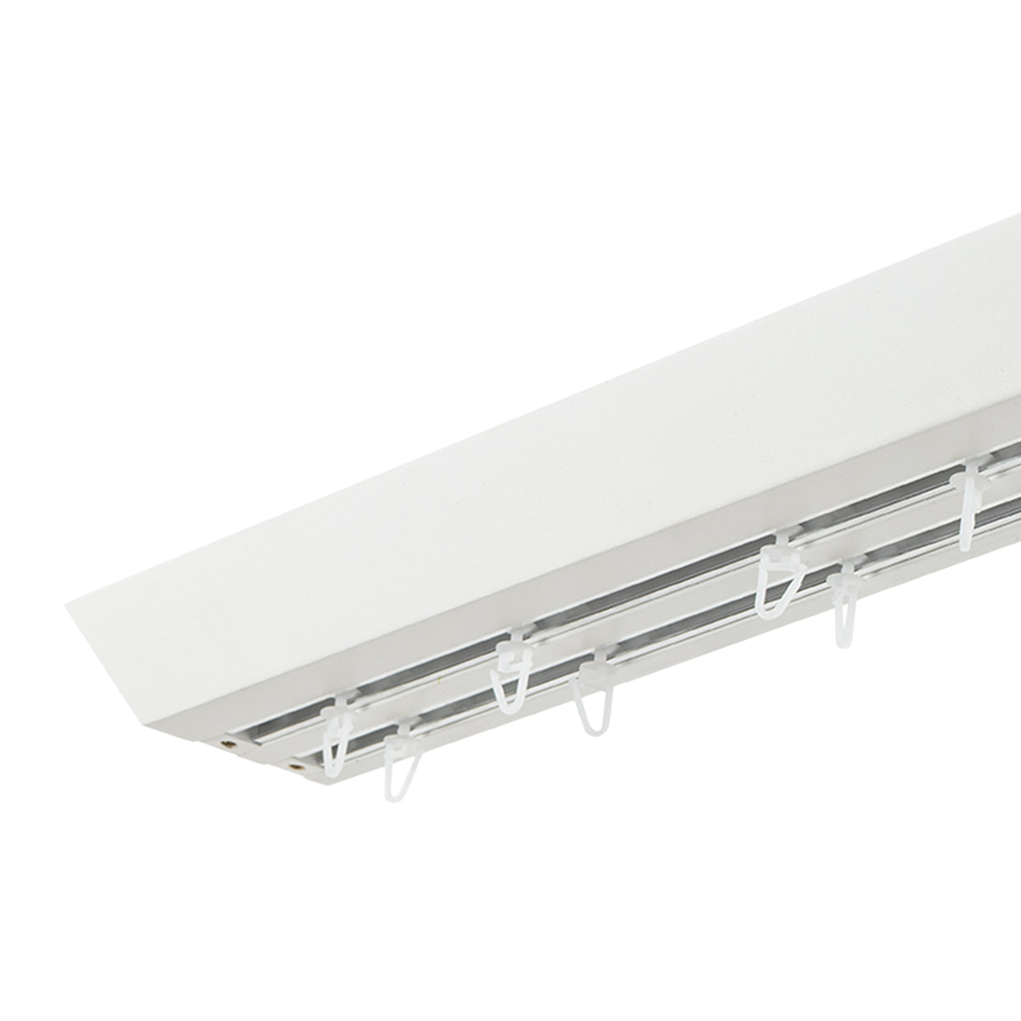 Prémium kétsoros fa karnis, falra vagy mennyezetre, alumíniumsínnel Knauern alb Prémium kétsoros fa karnis, falra vagy mennyezetre, alumíniumsínnel Knauern Fehér