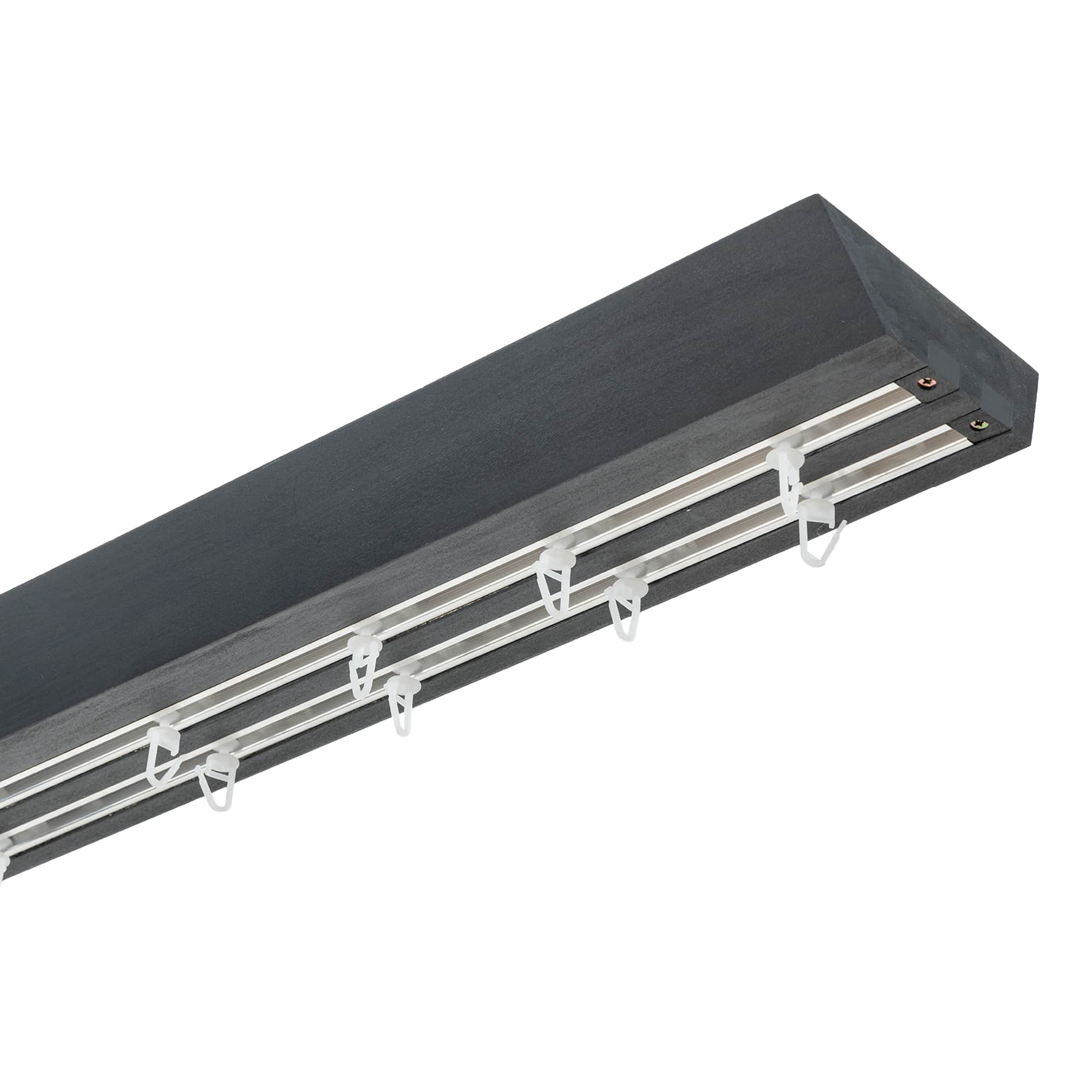 Prémium kétsoros fa karnis, falra vagy mennyezetre, alumíniumsínnel Knauern gri_antracit Prémium kétsoros fa karnis, falra vagy mennyezetre, alumíniumsínnel Knauern Gri_antracit