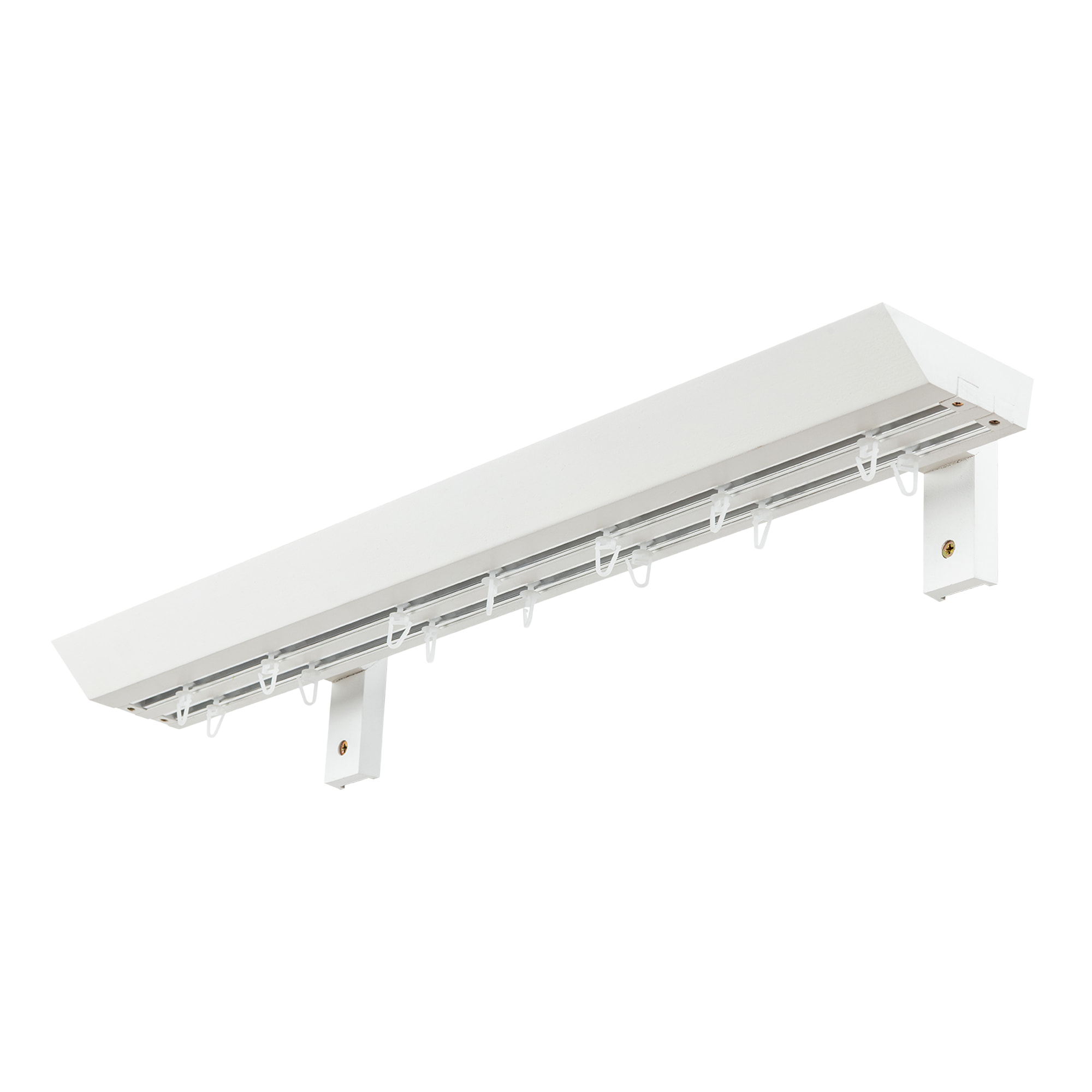 Prémium kétsoros fa karnis, falra vagy mennyezetre, alumíniumsínnel Knauern alb Prémium kétsoros fa karnis, falra vagy mennyezetre, alumíniumsínnel Knauern Fehér