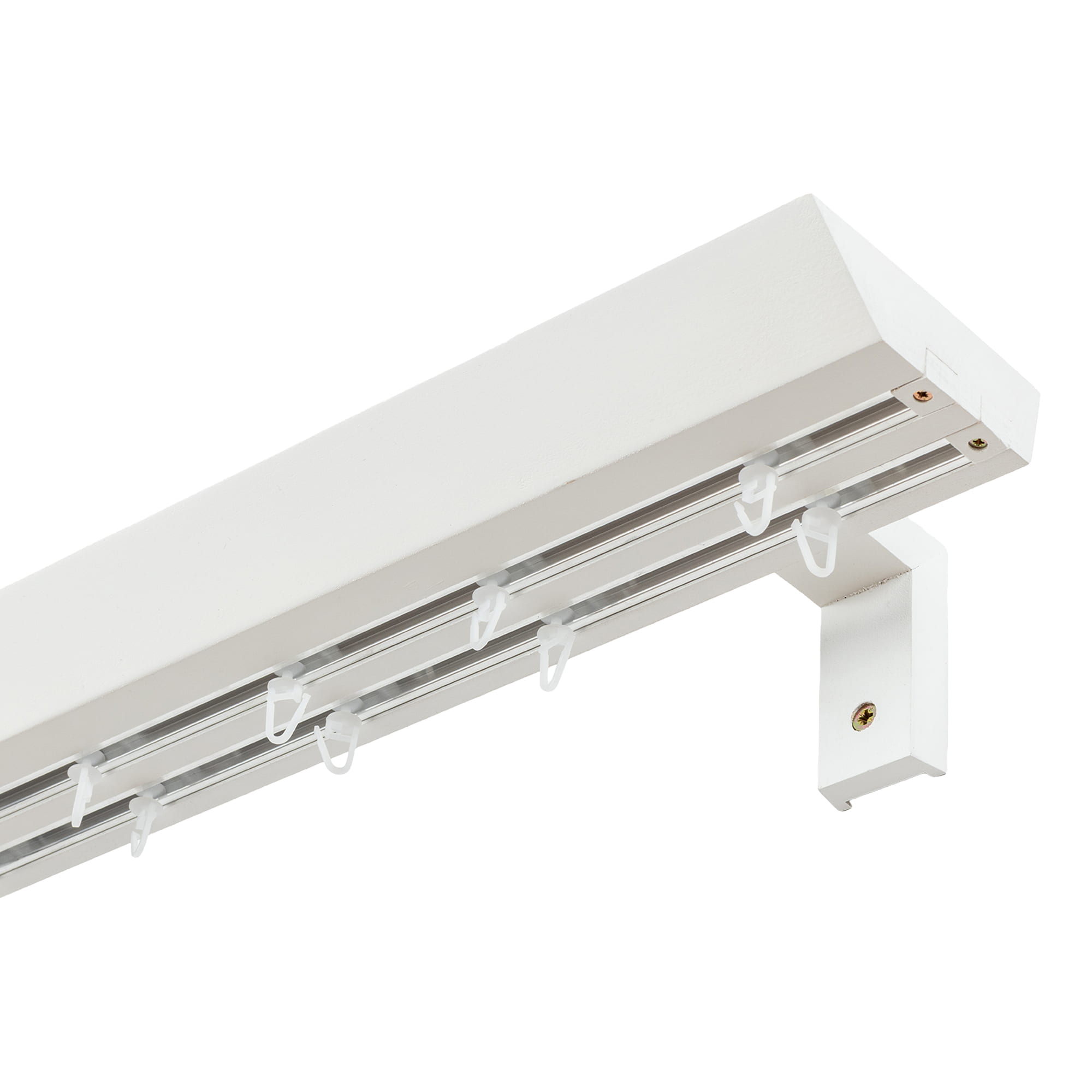 Prémium kétsoros fa karnis, falra vagy mennyezetre, alumíniumsínnel Knauern alb Prémium kétsoros fa karnis, falra vagy mennyezetre, alumíniumsínnel Knauern Fehér