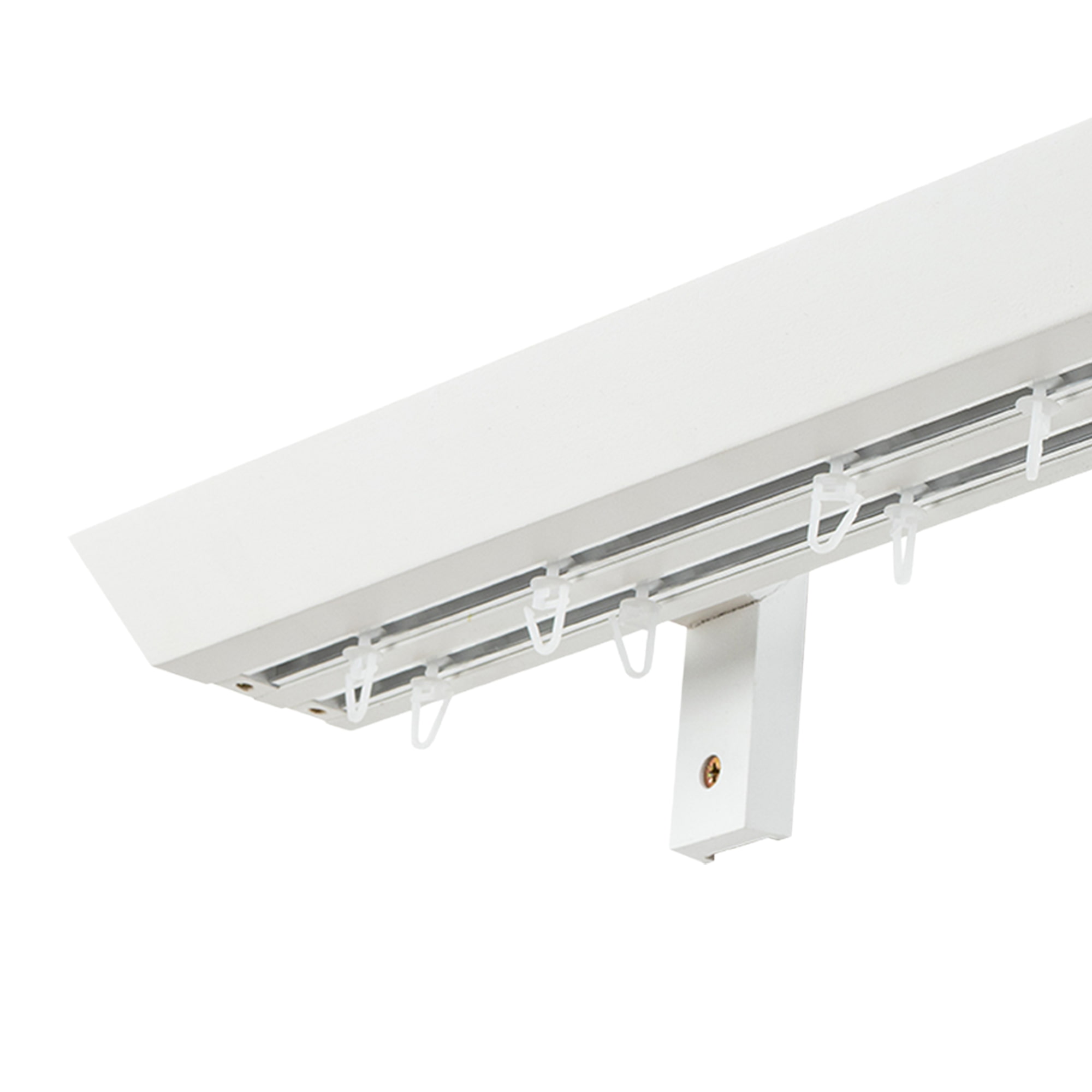 Prémium kétsoros fa karnis, falra vagy mennyezetre, alumíniumsínnel Knauern alb Prémium kétsoros fa karnis, falra vagy mennyezetre, alumíniumsínnel Knauern Fehér