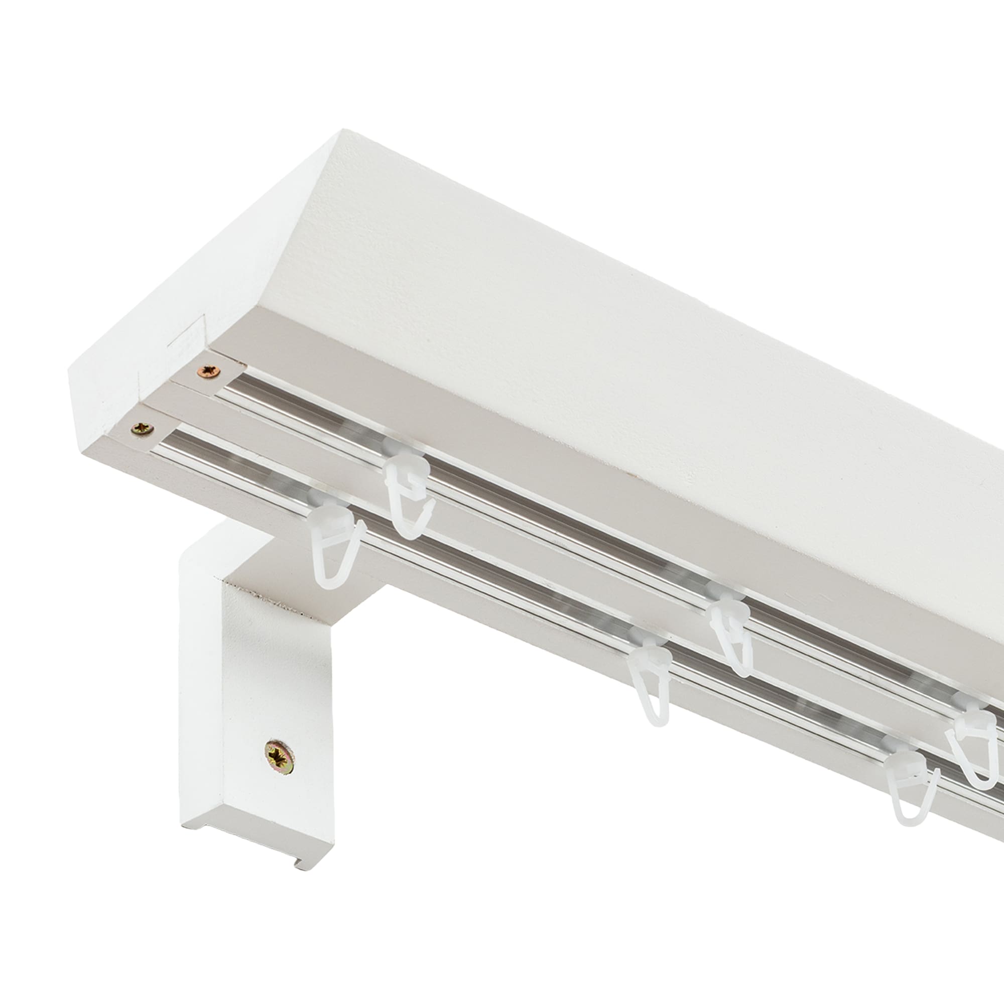 Prémium kétsoros fa karnis, falra vagy mennyezetre, alumíniumsínnel Knauern alb Prémium kétsoros fa karnis, falra vagy mennyezetre, alumíniumsínnel Knauern Fehér