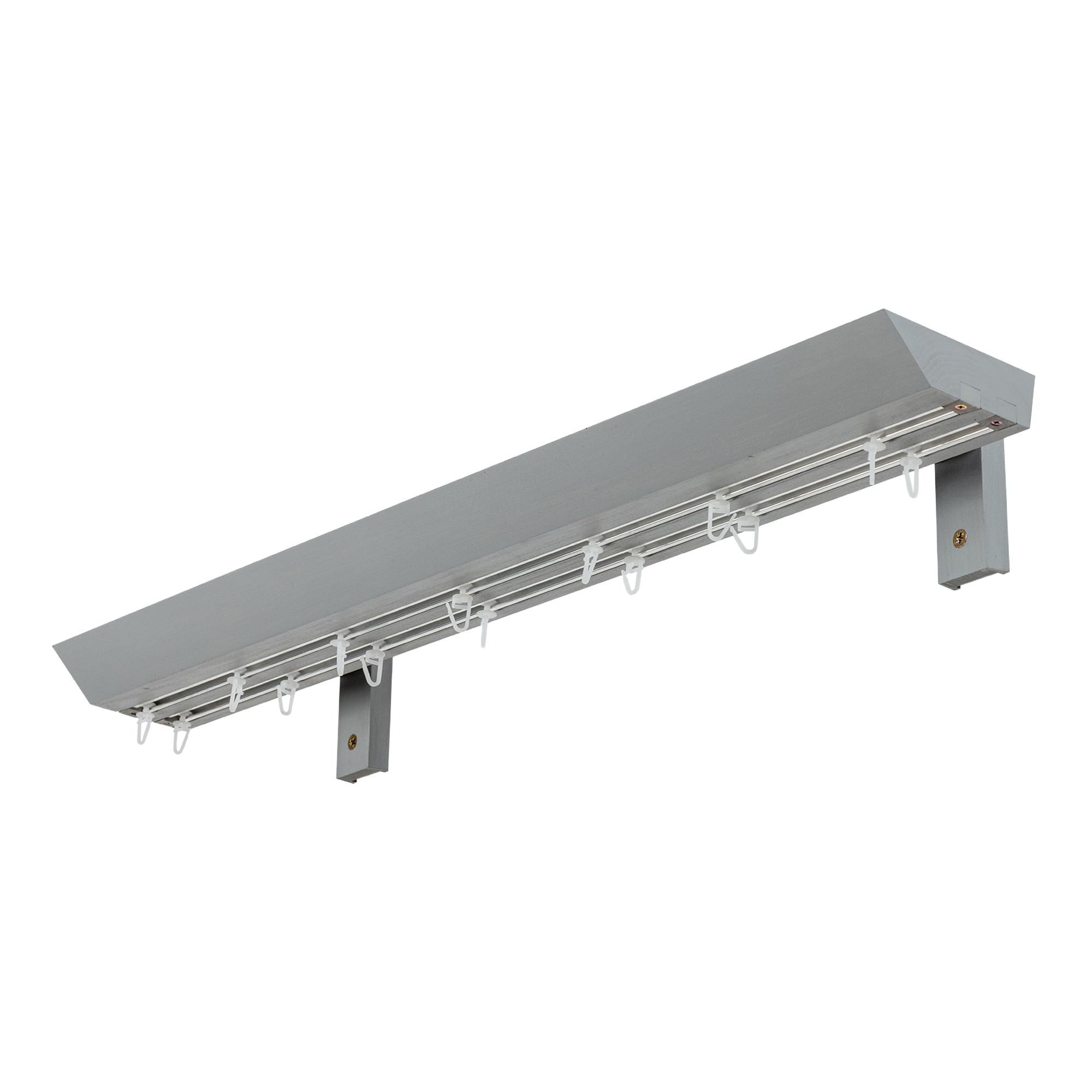 Prémium kétsoros fa karnis, falra vagy mennyezetre, alumíniumsínnel Knauern gri_fereastra Prémium kétsoros fa karnis, falra vagy mennyezetre, alumíniumsínnel Knauern Gri_fereastra