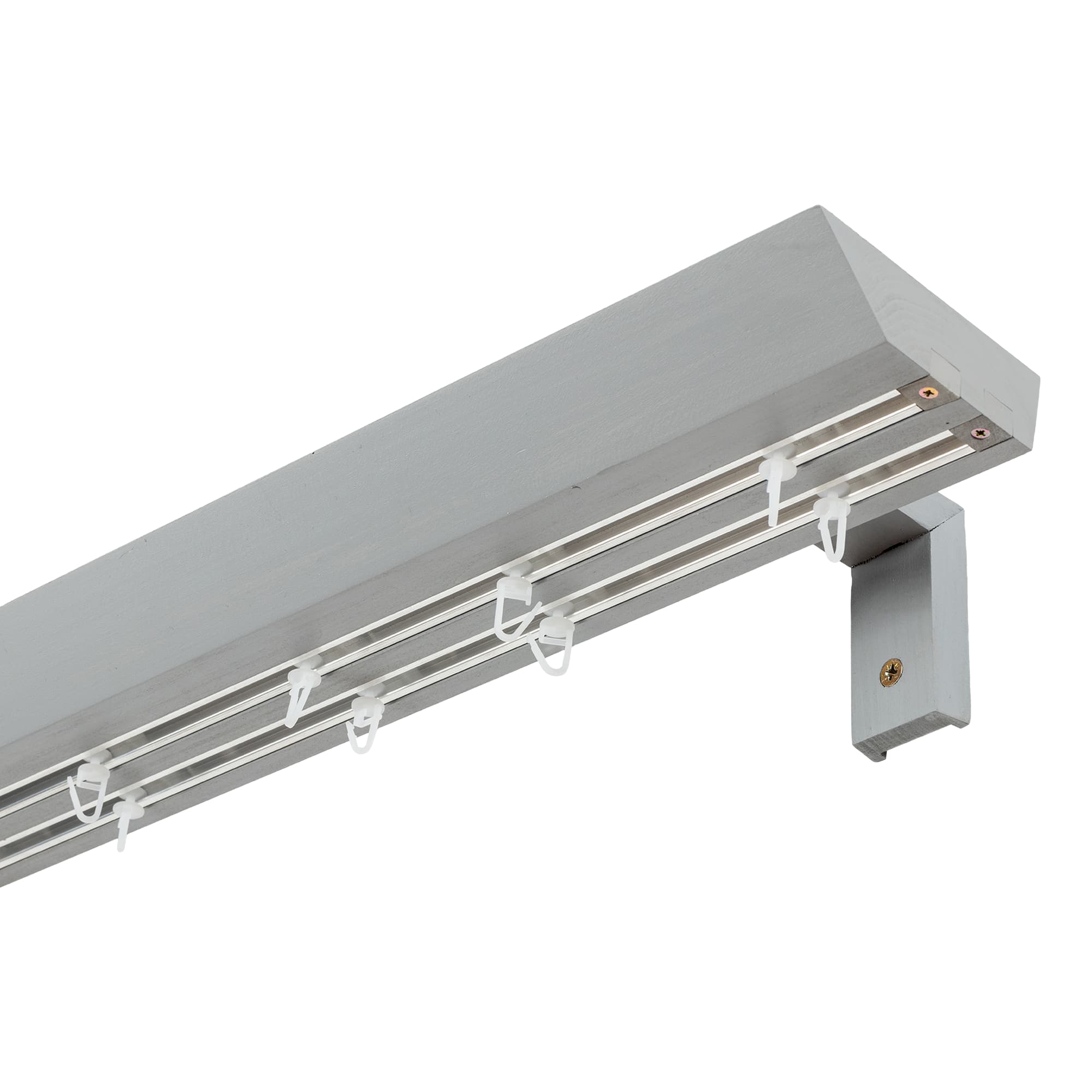 Prémium kétsoros fa karnis, falra vagy mennyezetre, alumíniumsínnel Knauern gri_fereastra Prémium kétsoros fa karnis, falra vagy mennyezetre, alumíniumsínnel Knauern Gri_fereastra