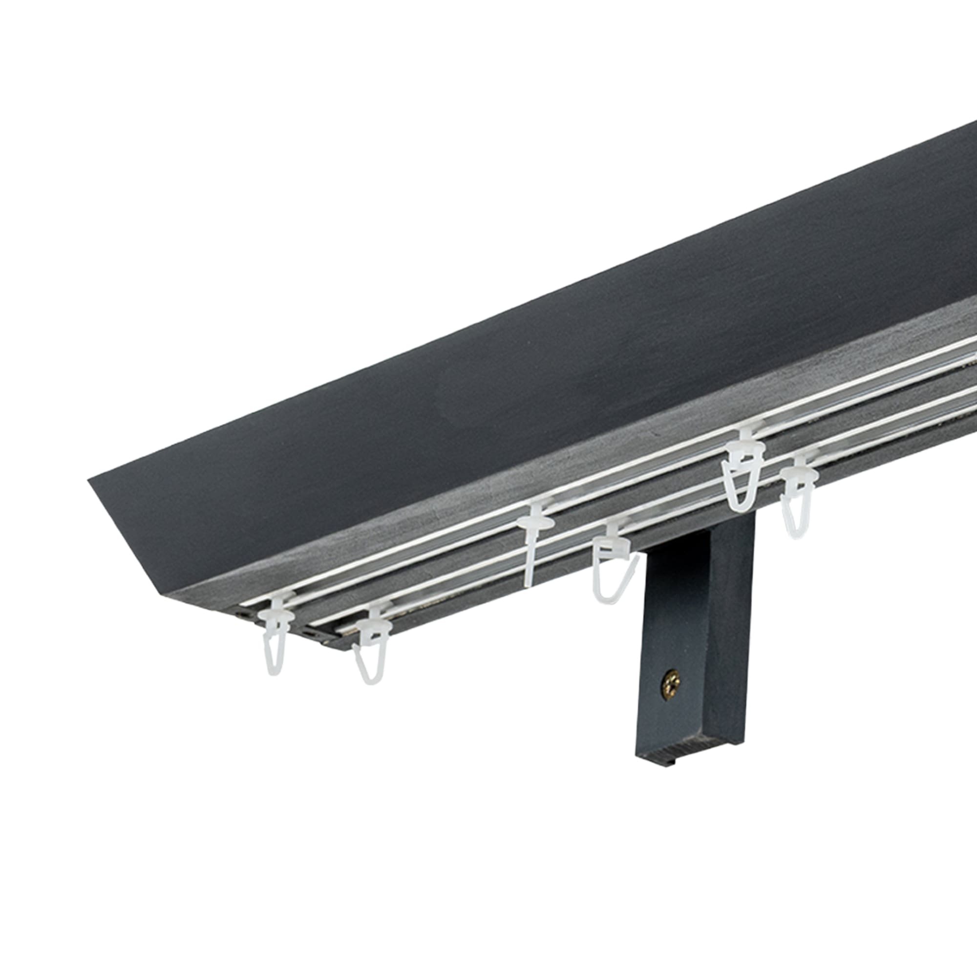 Prémium kétsoros fa karnis, falra vagy mennyezetre, alumíniumsínnel Knauern gri_antracit Prémium kétsoros fa karnis, falra vagy mennyezetre, alumíniumsínnel Knauern Gri_antracit