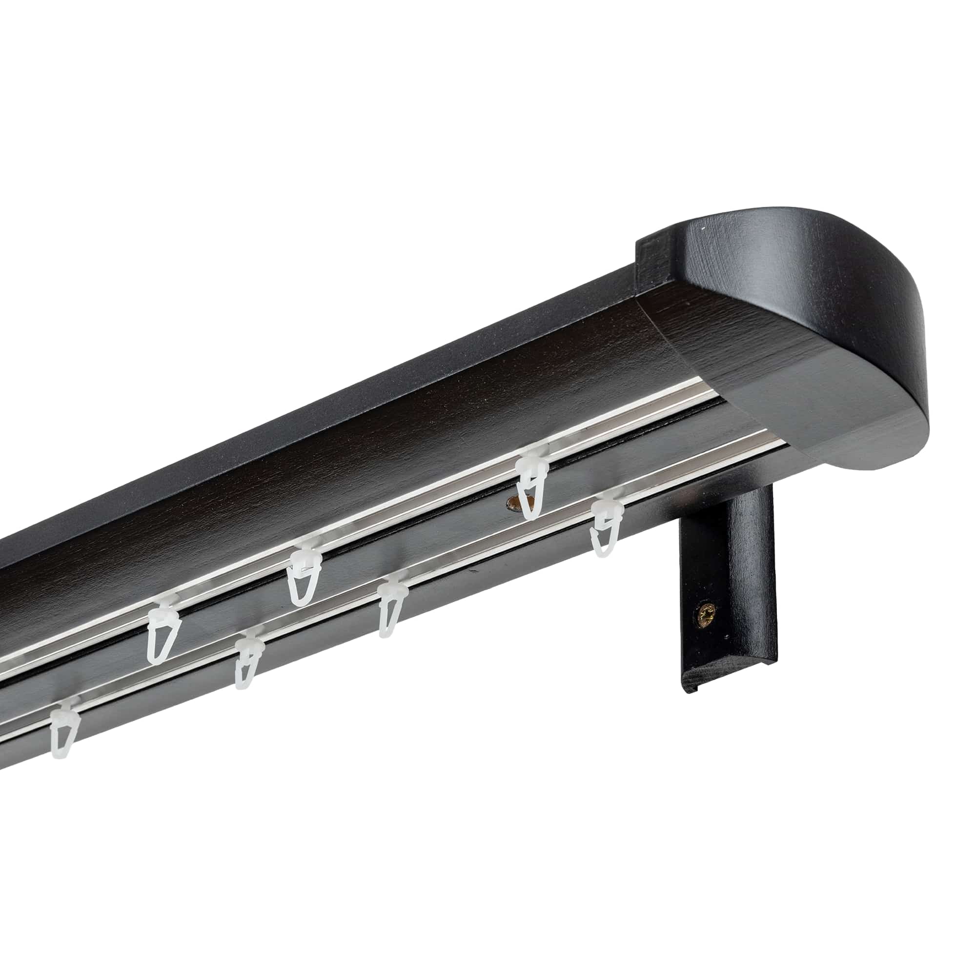 Prémium kétsoros fa karnis, falra vagy mennyezetre, alumíniumsínnel Siena negru Prémium kétsoros fa karnis, falra vagy mennyezetre, alumíniumsínnel Siena Fekete