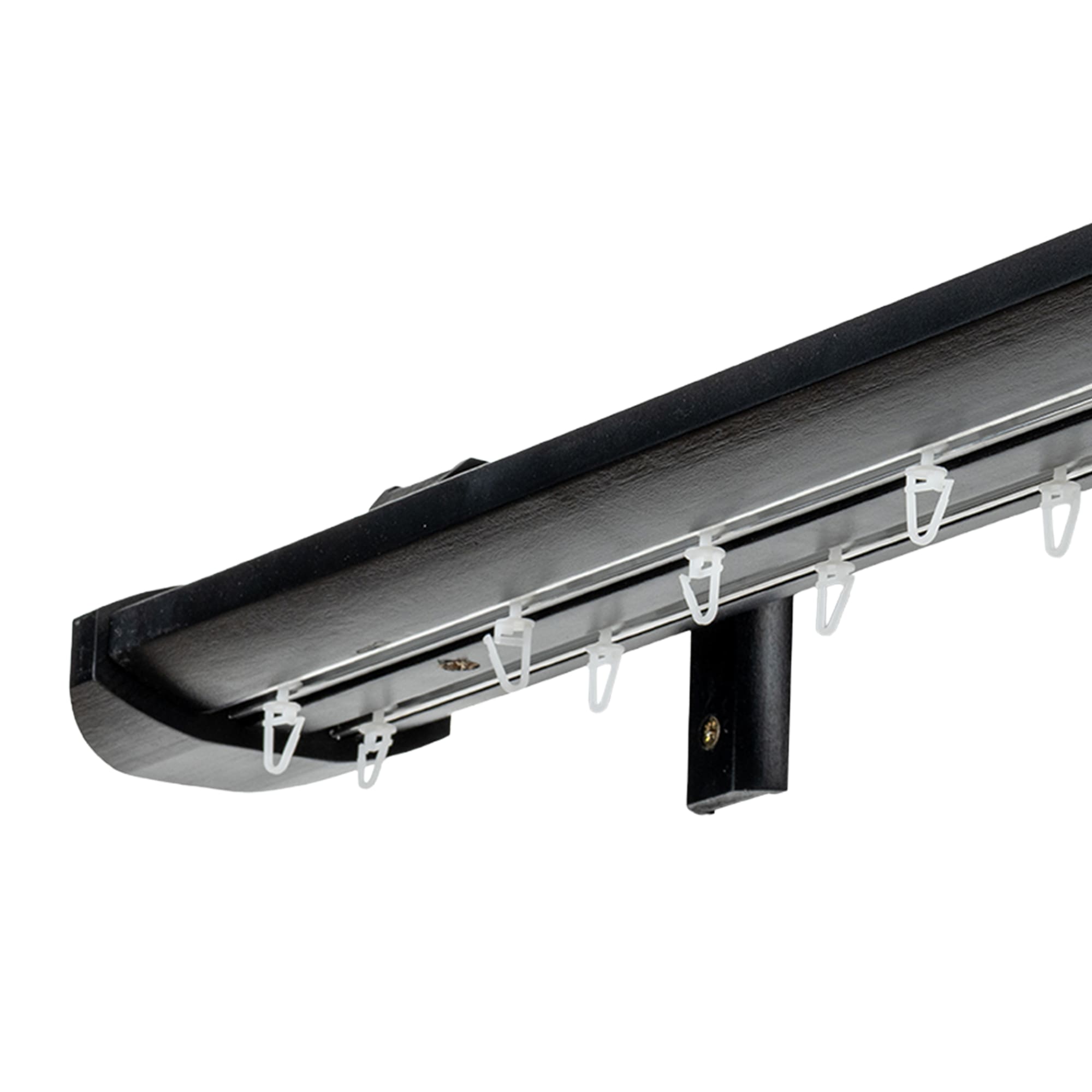 Prémium kétsoros fa karnis, falra vagy mennyezetre, alumíniumsínnel Siena negru Prémium kétsoros fa karnis, falra vagy mennyezetre, alumíniumsínnel Siena Fekete