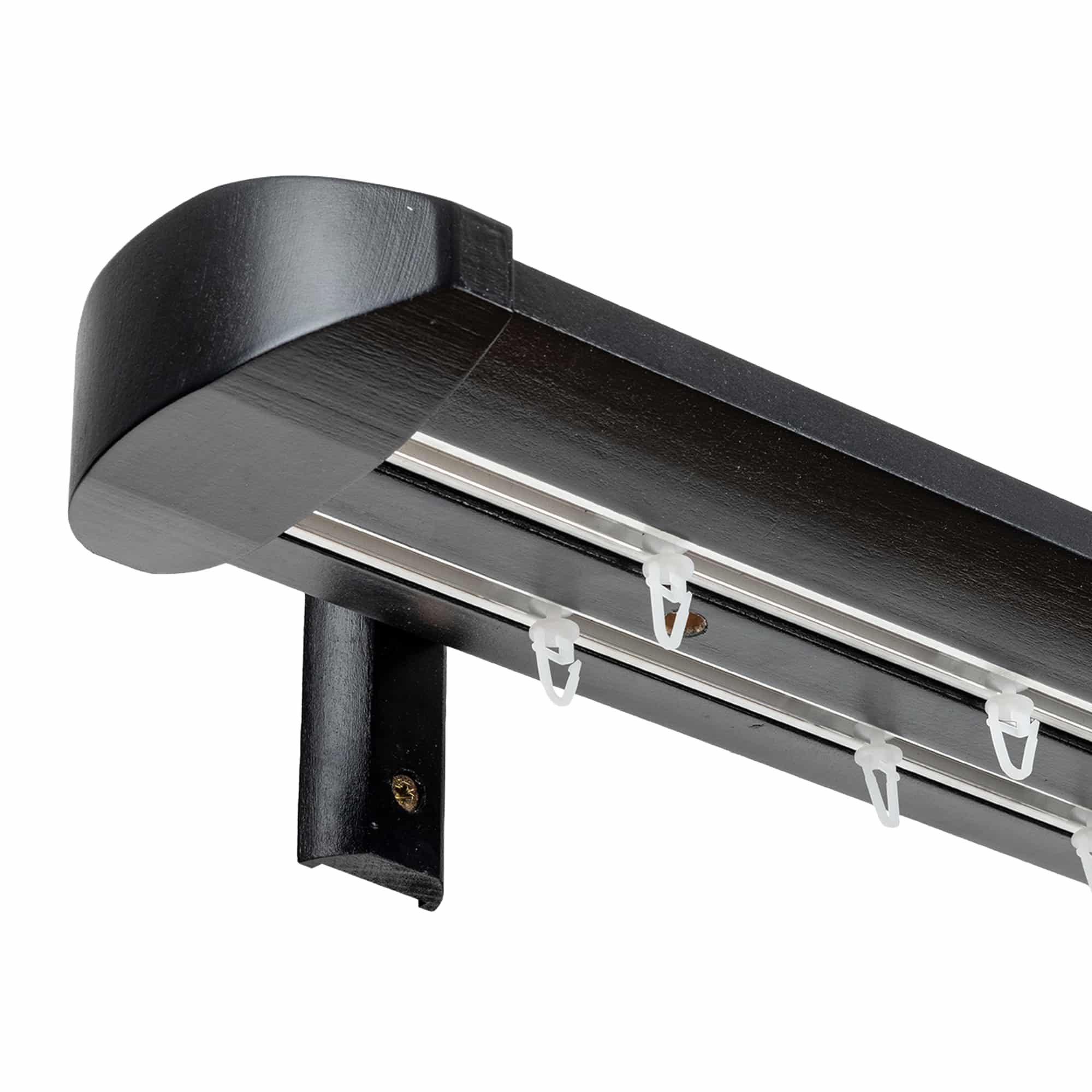 Prémium kétsoros fa karnis, falra vagy mennyezetre, alumíniumsínnel Siena negru Prémium kétsoros fa karnis, falra vagy mennyezetre, alumíniumsínnel Siena Fekete