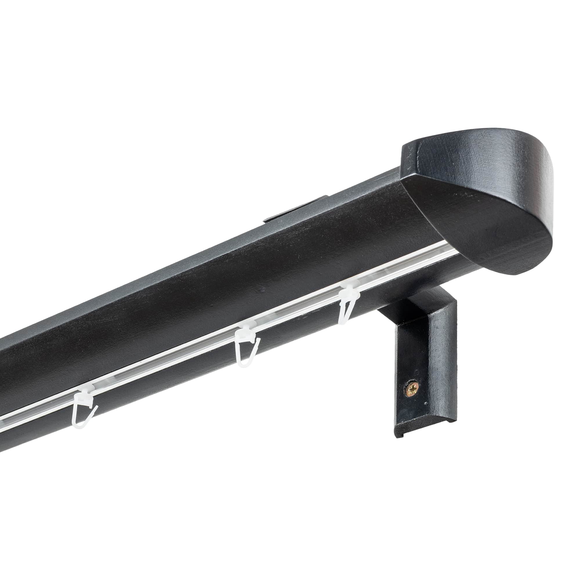 Prémium egysoros fa karnis, falra vagy mennyezetre, alumíniumsínnel Siena negru Prémium egysoros fa karnis, falra vagy mennyezetre, alumíniumsínnel Siena Fekete