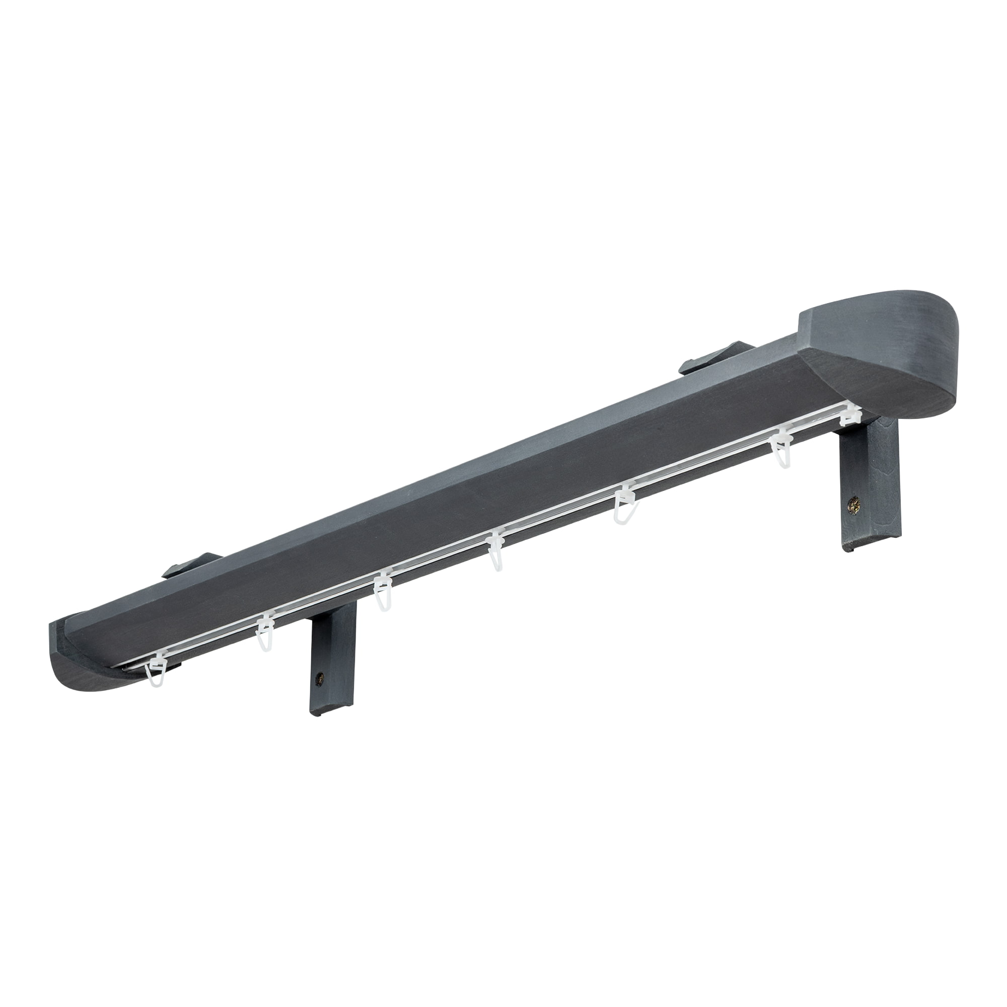 Prémium egysoros fa karnis, falra vagy mennyezetre, alumíniumsínnel Siena gri_antracit Prémium egysoros fa karnis, falra vagy mennyezetre, alumíniumsínnel Siena Gri_antracit