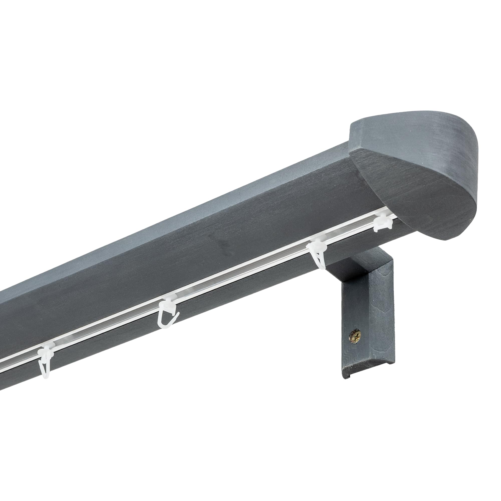 Prémium egysoros fa karnis, falra vagy mennyezetre, alumíniumsínnel Siena gri_antracit Prémium egysoros fa karnis, falra vagy mennyezetre, alumíniumsínnel Siena Gri_antracit