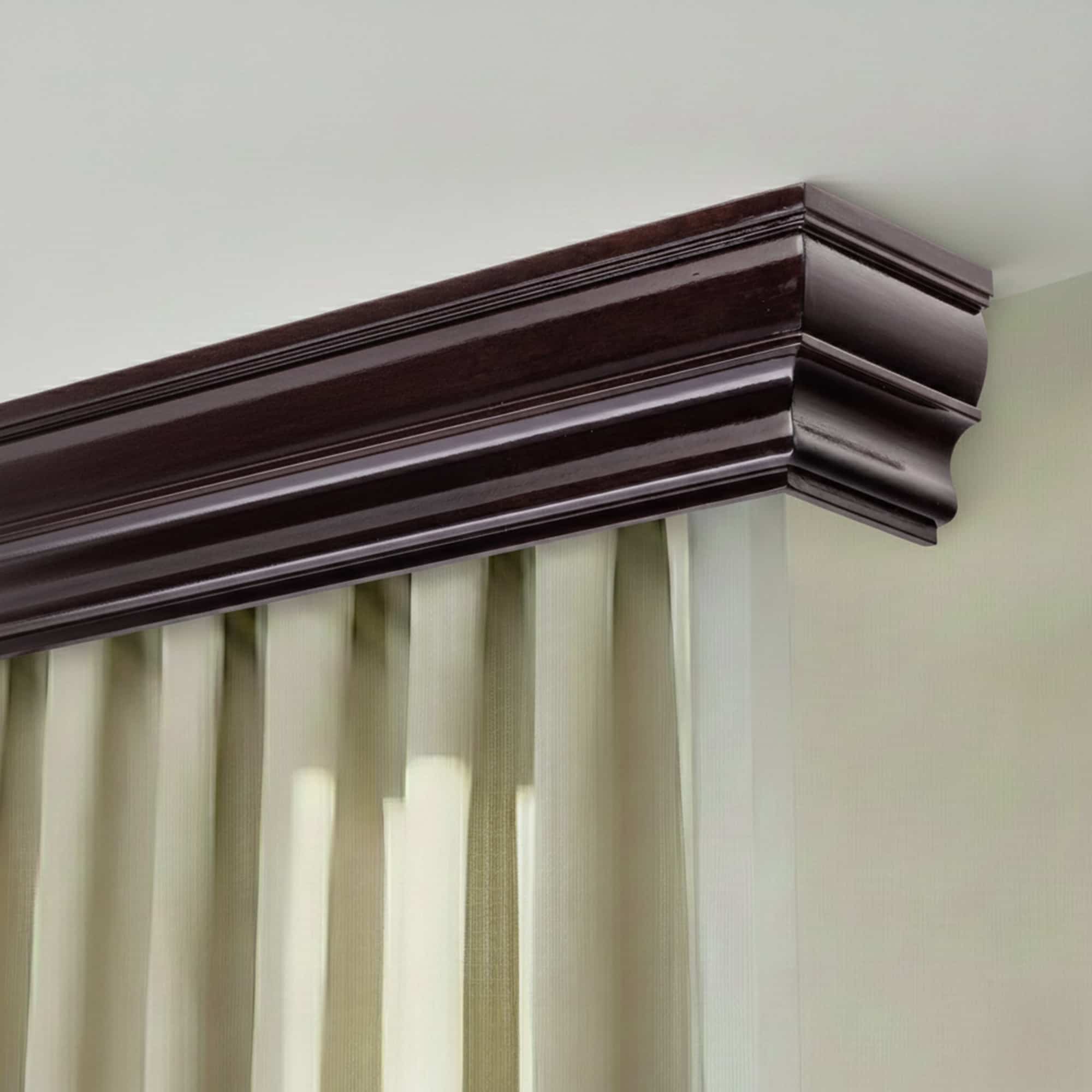 Firenze fa előlapos függönykarnis Wenge Firenze fa előlapos függönykarnis Wenge