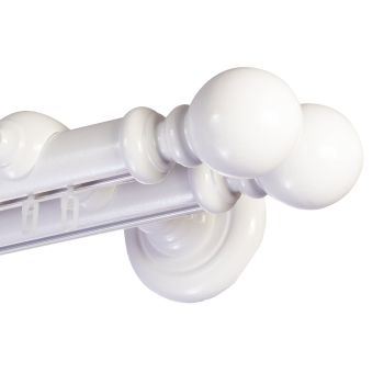 Globo két alumíniumsínes fa rúdkarnis