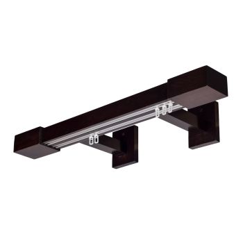 Róma két alumíniumsínes profilkarnis - Alumínium sínnel ellátott függönykarnisok oldalfalra