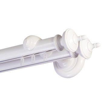 Saly két alumíniumsínes fa rúdkarnis