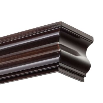 Athéna fa előlapos függönykarnis - Előlapos fa függönykarnisok