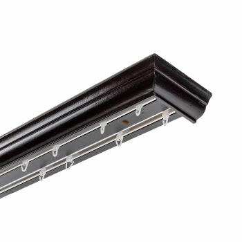 Filip kétsoros fa előlapos sín - Függönykarnisok mennyezeti vagy oldalfali sínekkel