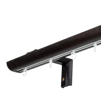 Prémium egysoros fa karnis, falra vagy mennyezetre, alumíniumsínnel Viola - Alumínium sínnel ellátott függönykarnisok oldalfalra