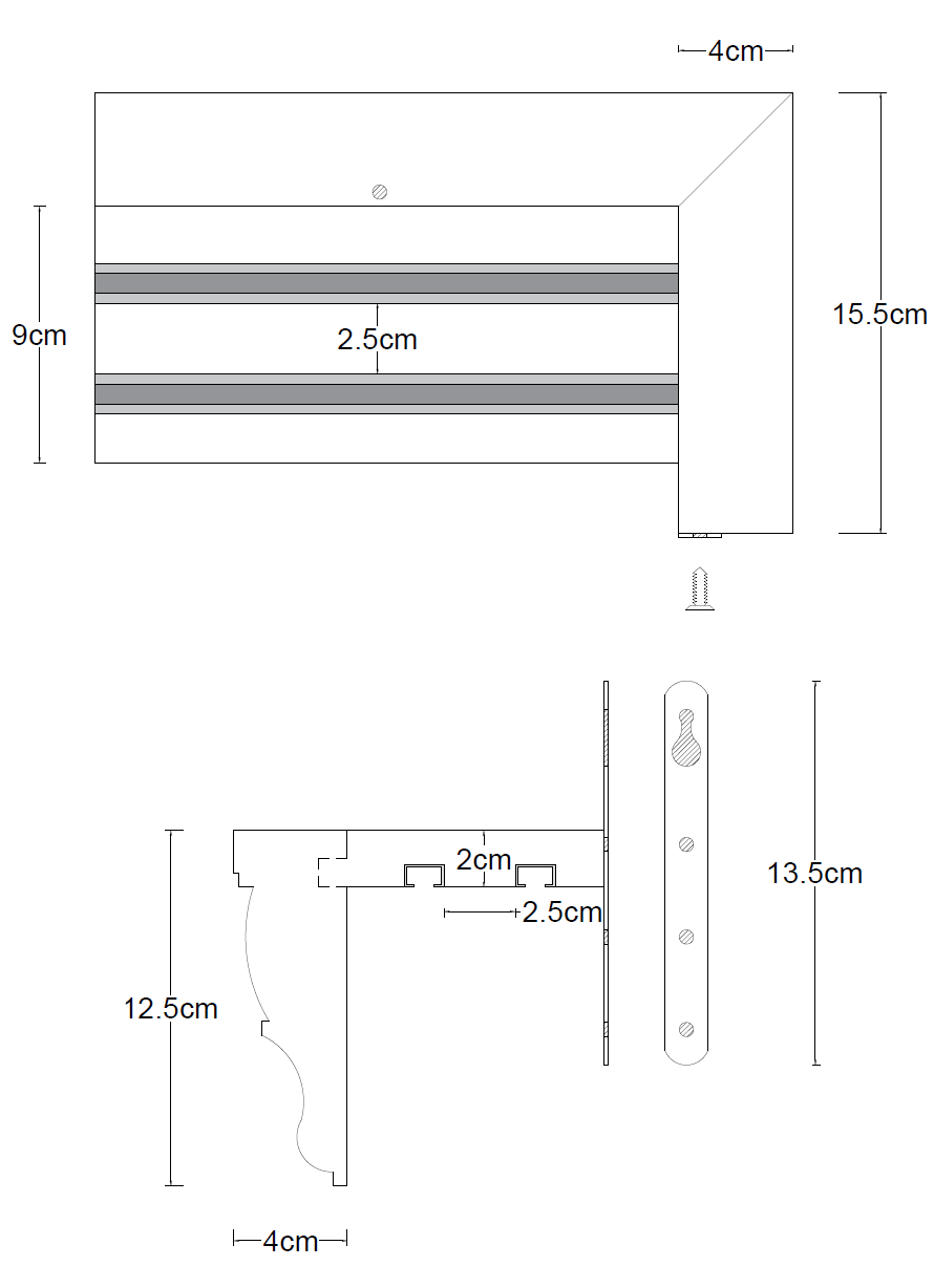 Firenze fa előlapos függönykarnis