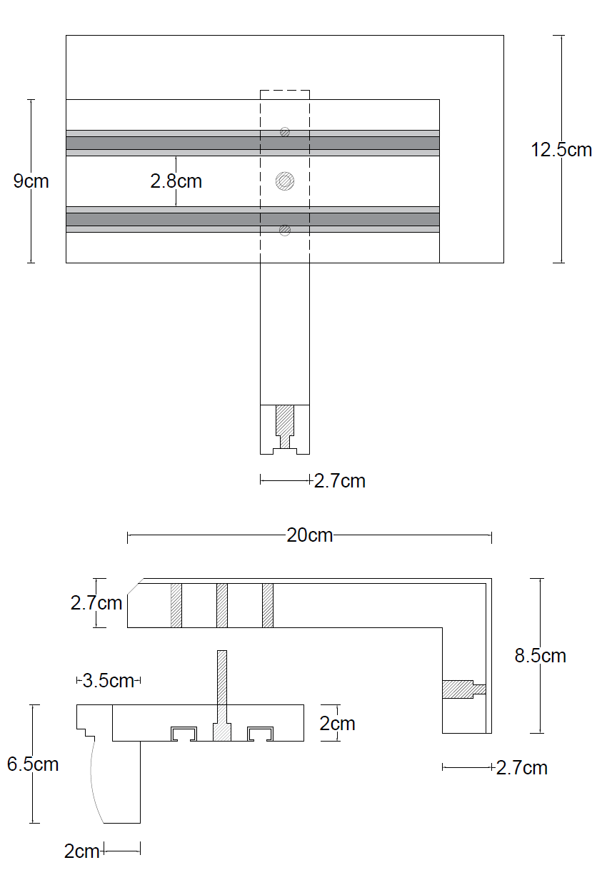 Firenze kétsoros fa előlapos sín