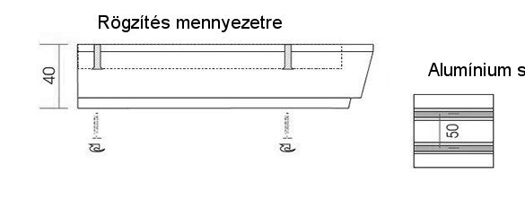 Konik kétsoros fa előlapos sín