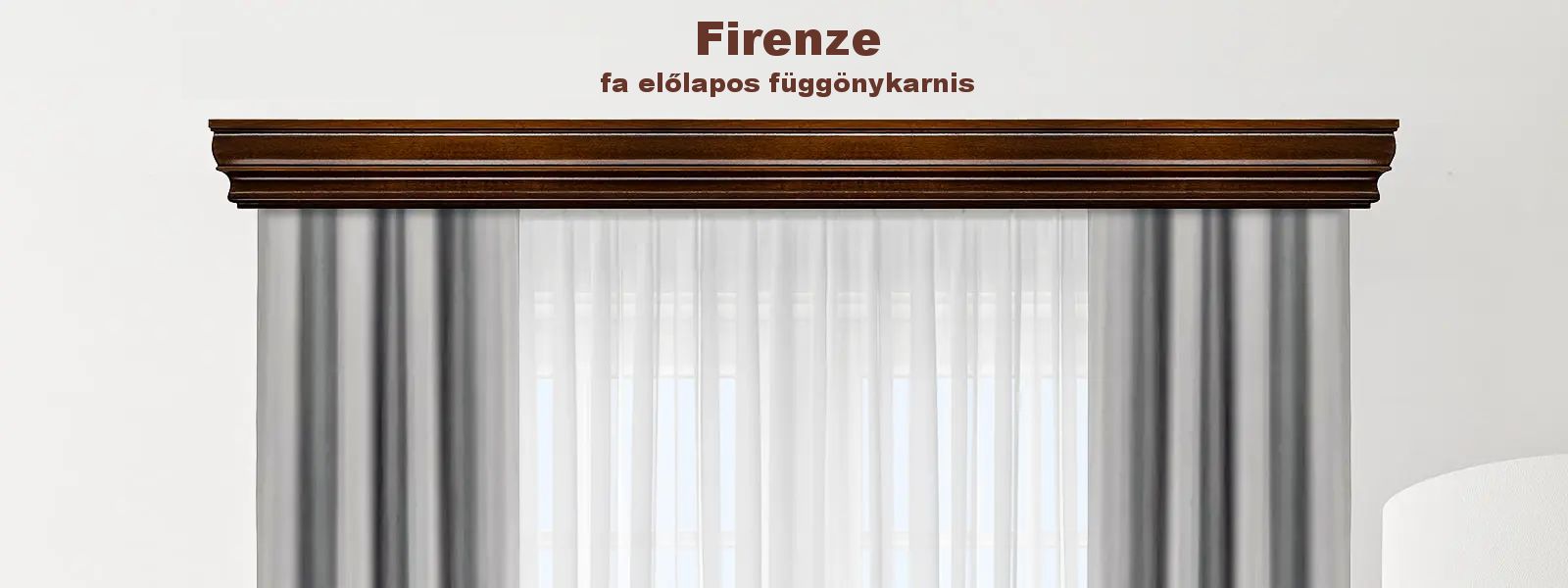 Firenze fa előlapos függönykarnis