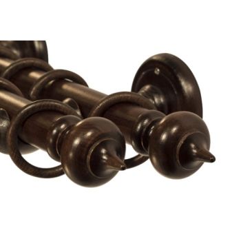 35 mm-es fa függöny- és drapéria rúdkarnisok